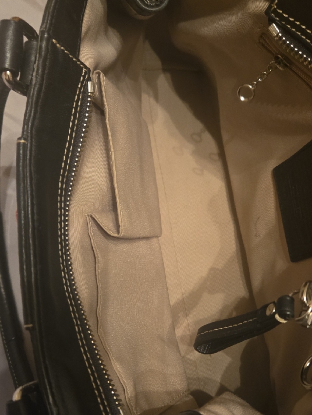 Black Pebble Leather Coach Purse The Hampton Satchel - Picture 15 of 15